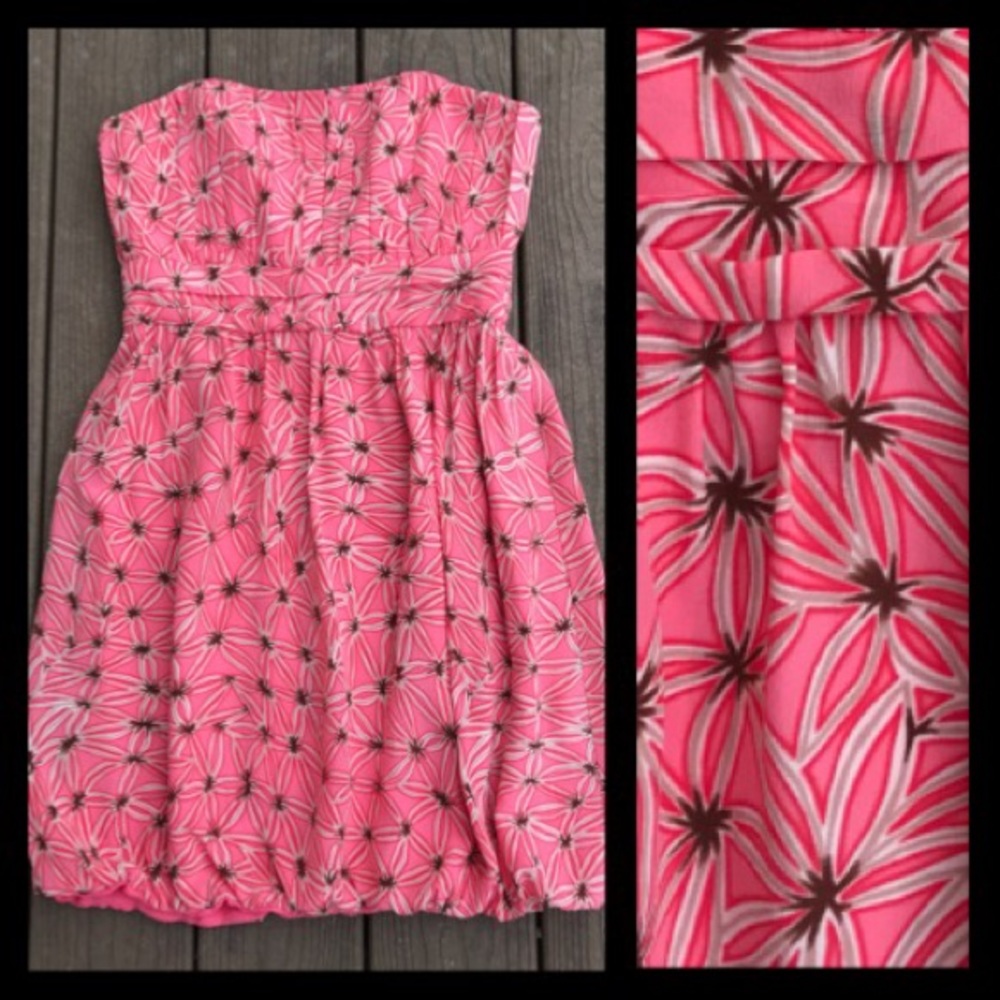 Milly Silk Strapless Dress